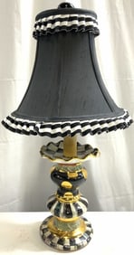 MACKENZIE CHILDS Ceramic Table Lamp W Shade