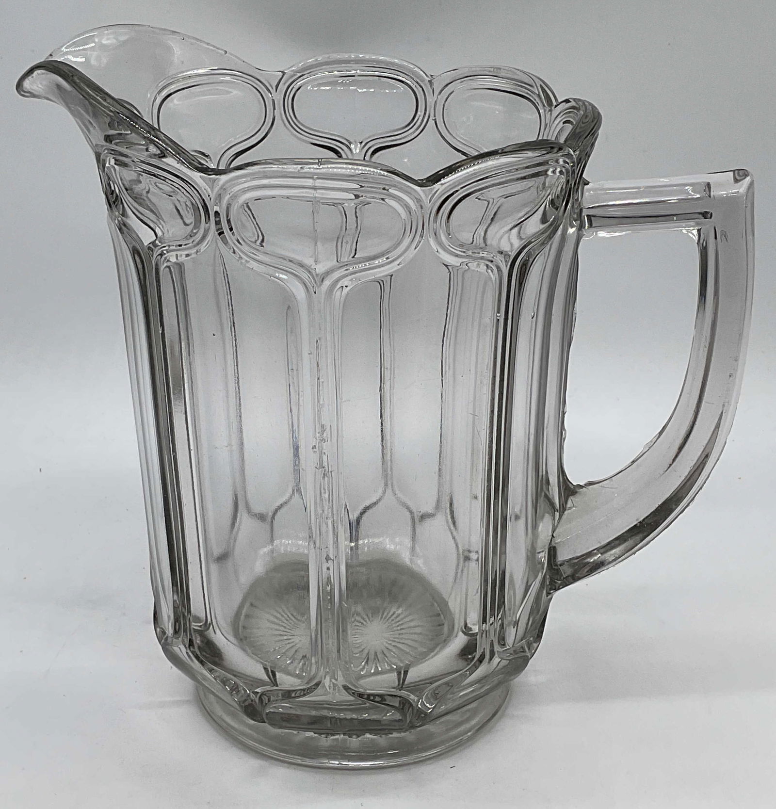 Vintage Smoke Gray Glass Pitcher (1 of 6)
