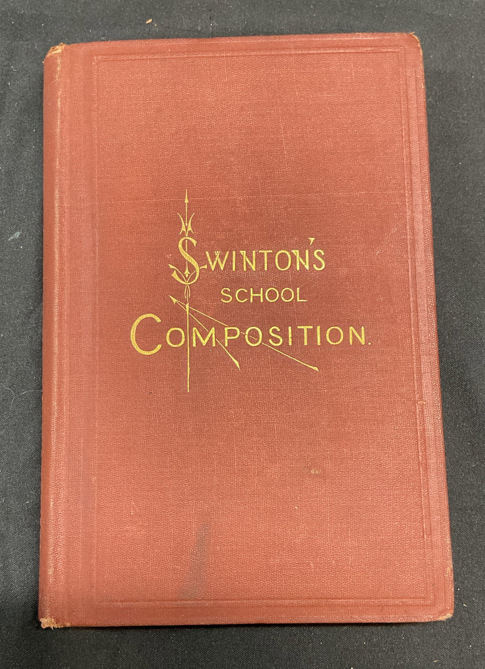 1875 Swintons School Composition Book: Antique hardcover copy of Swintons School Composition by William Swinton. Harper & Brothers, 1875. Measures approx 6.75 x 4,5 inches. Wear consistent with exposure, some loose pages and tearing. Swint