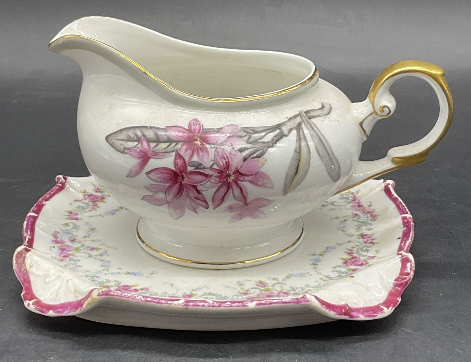 Lot 2 GRACE CHINA Jpn Creamer & CT Porcelain Plate (1 of 12)