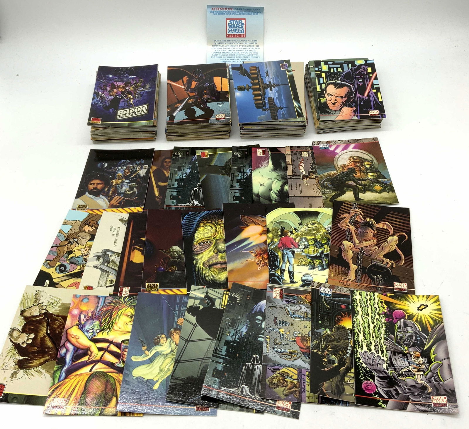 Lot 30+ 1994 TOPPS STAR WAR GALAXY Trading Cards (1 of 10)