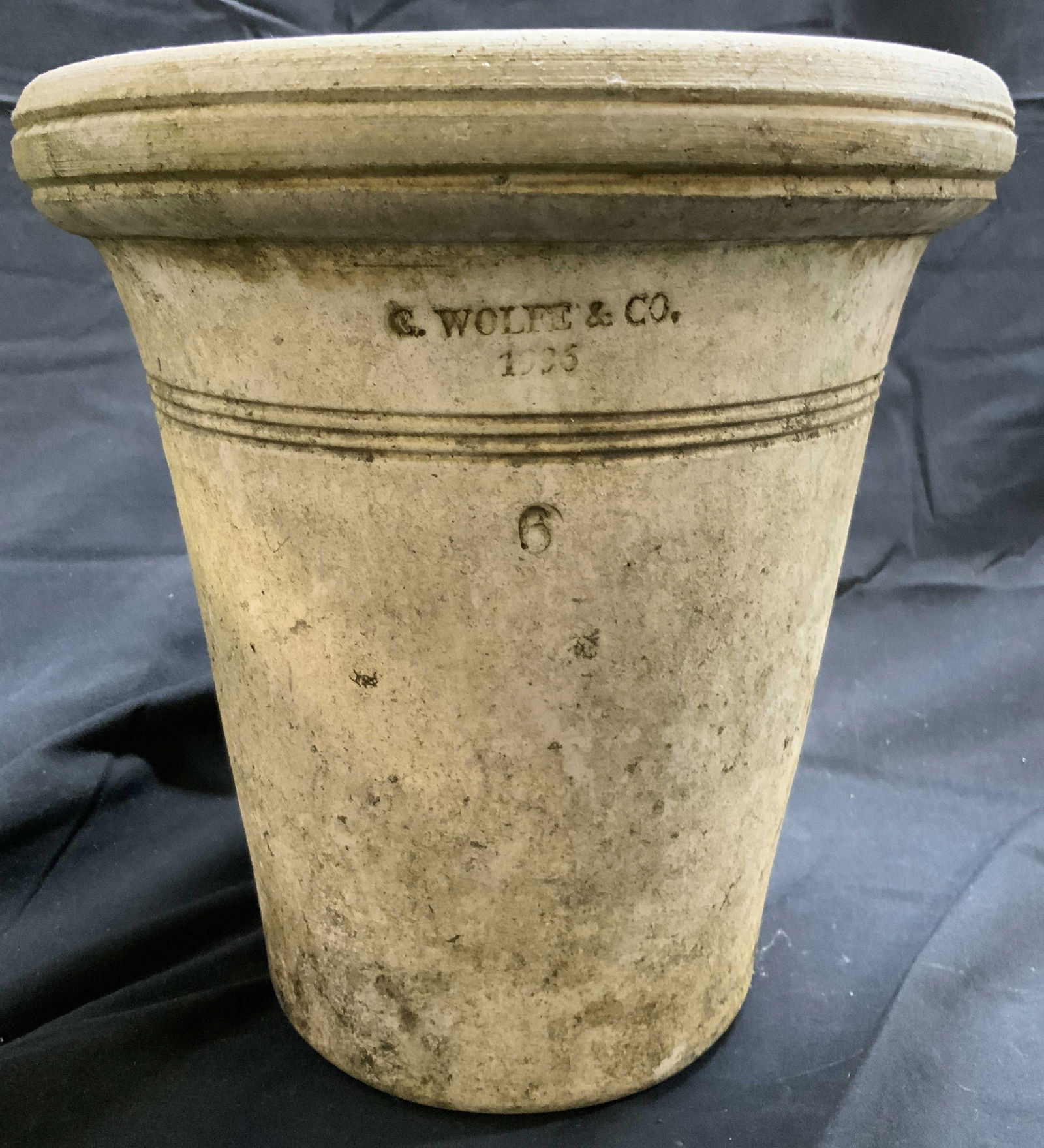C WOLFE & CO Vintage Plaster Planter 1936 (1 of 6)