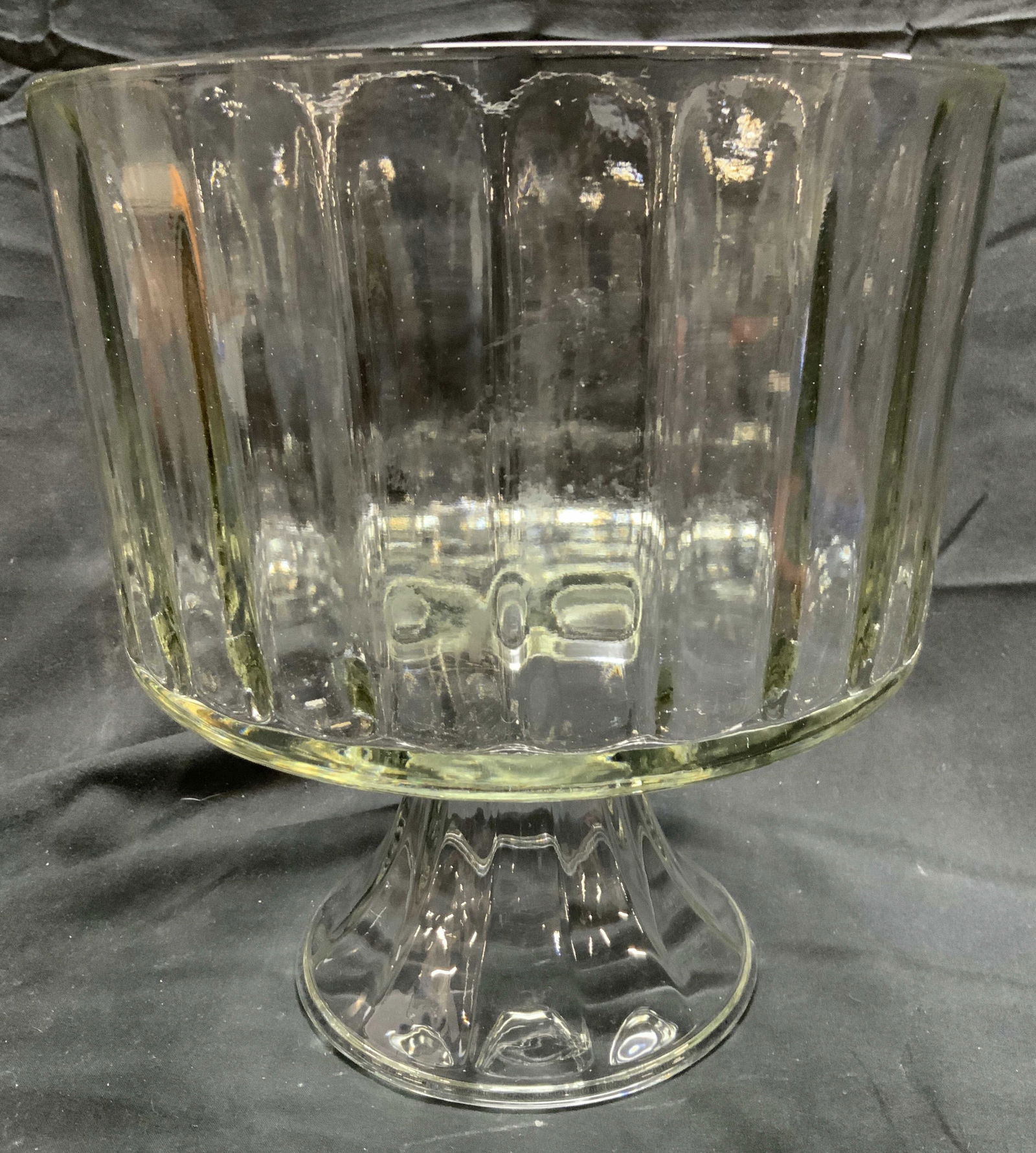 Vintage Footed Deep Dish Trifle Bowl (1 of 6)
