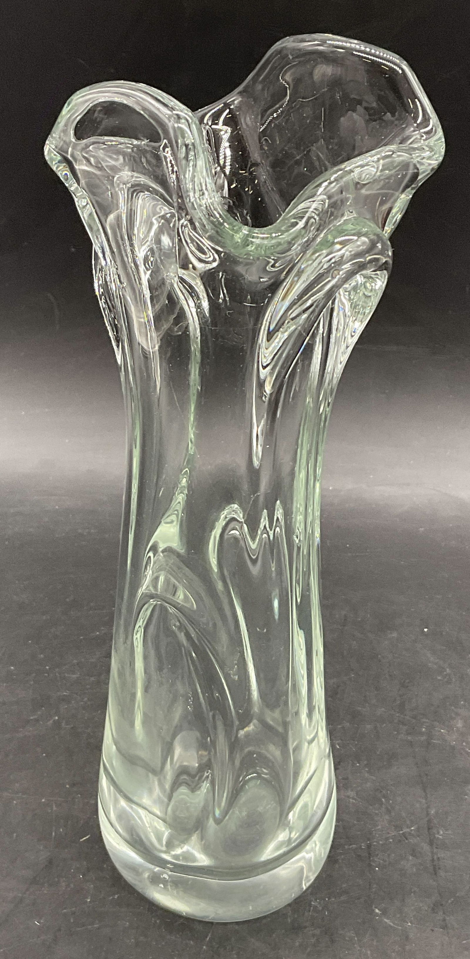 Vintage Abstract Form Art Glass Vase (1 of 7)