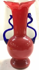 VRTALA ROSICE Glassworks Czech Art Gls Vase