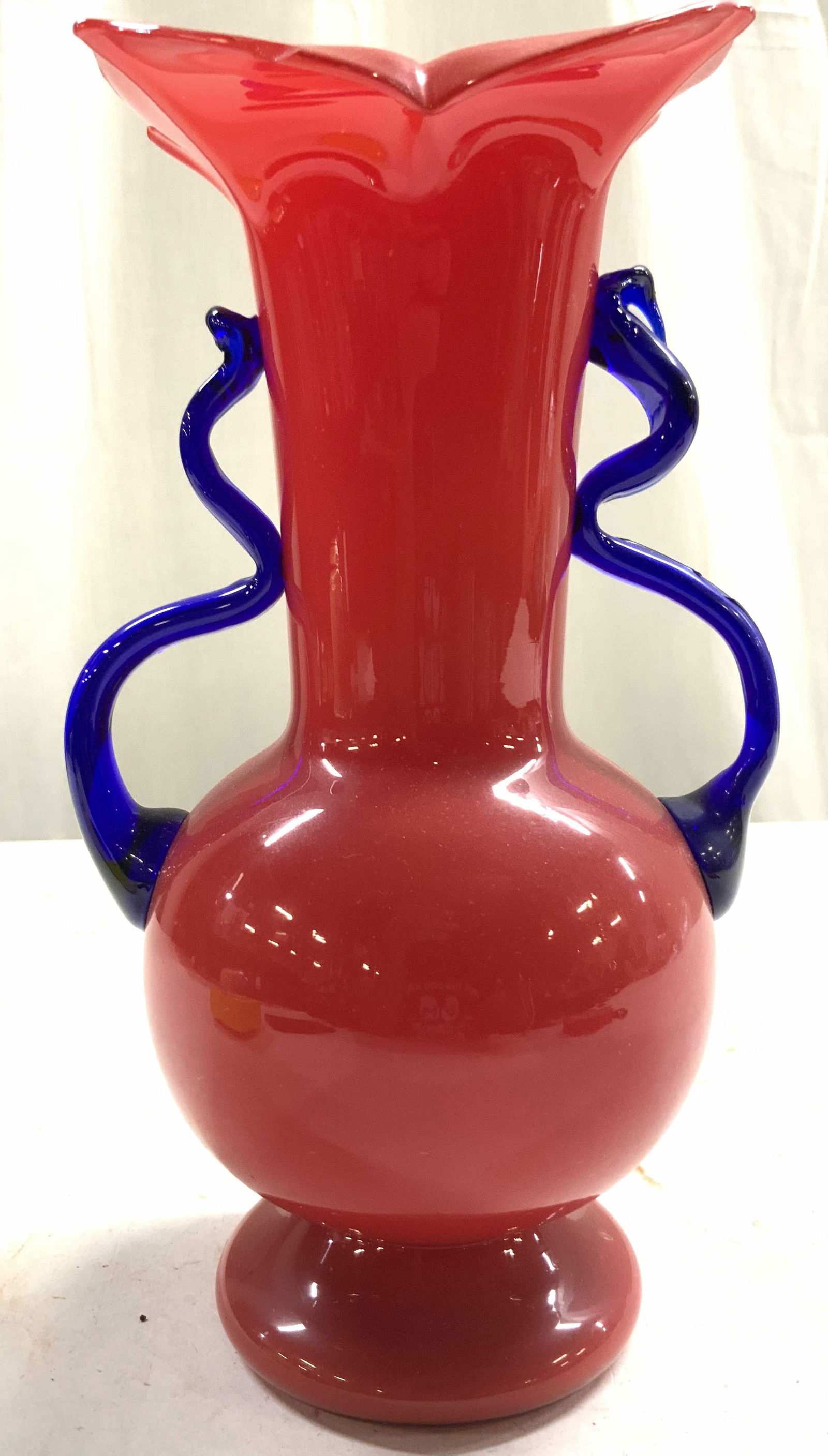 VRTALA ROSICE Glassworks Czech Art Gls Vase