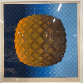 Signed Victor Vasarely Koskota Silkscreen