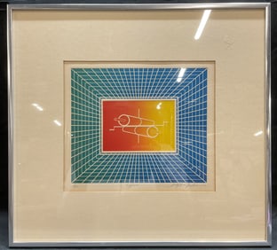 Signed S Martin Friedman Hyperion Color Etching