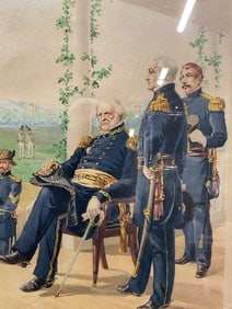 Antq 1885 Ogden Winfield Scott Lithograph