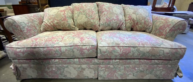 Vintage Skirted Floral Sleeper Sofa