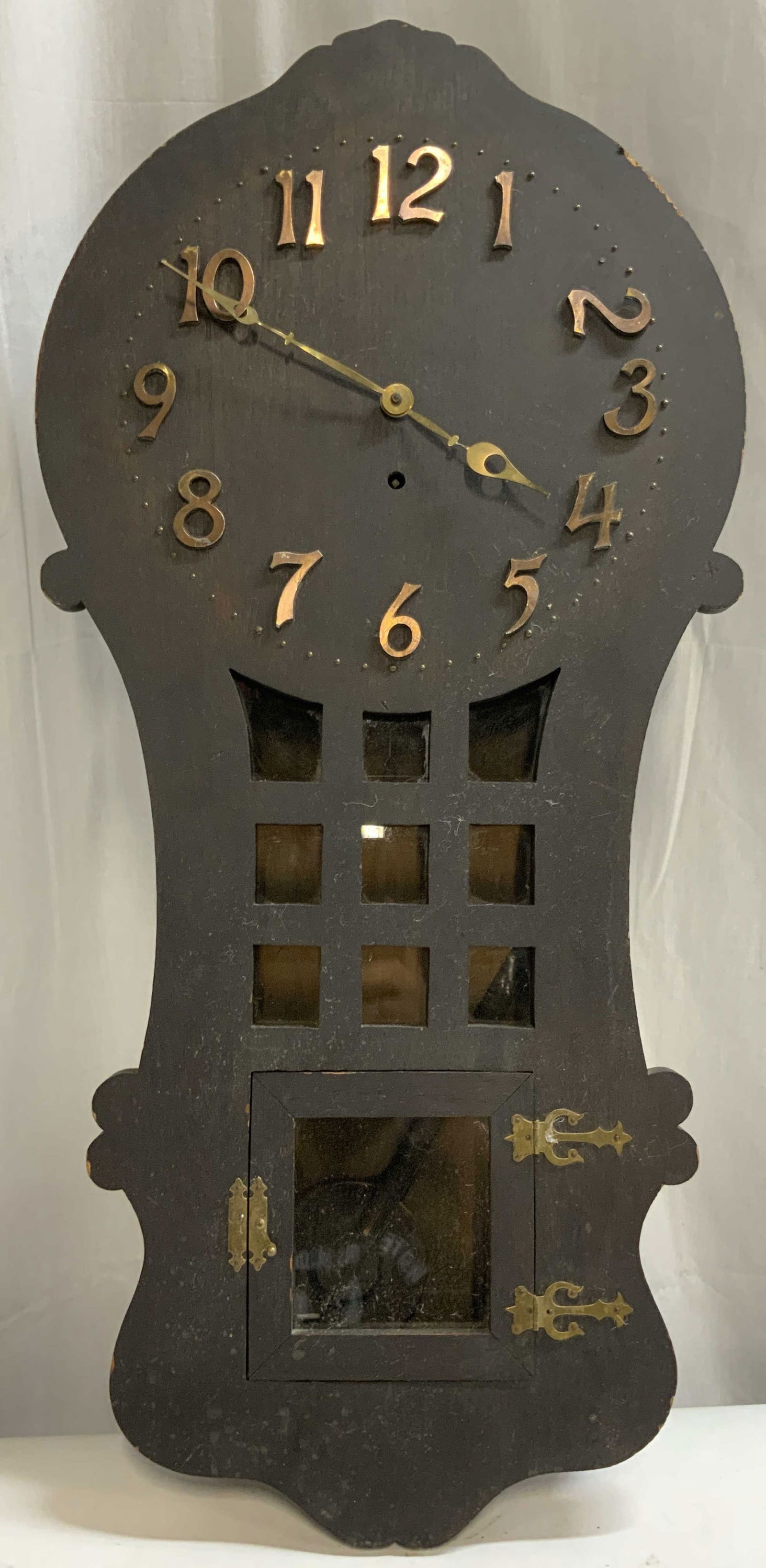 SESSIONS RAMONA Antq Mission Style Wooden Wall Clk (1 of 9)