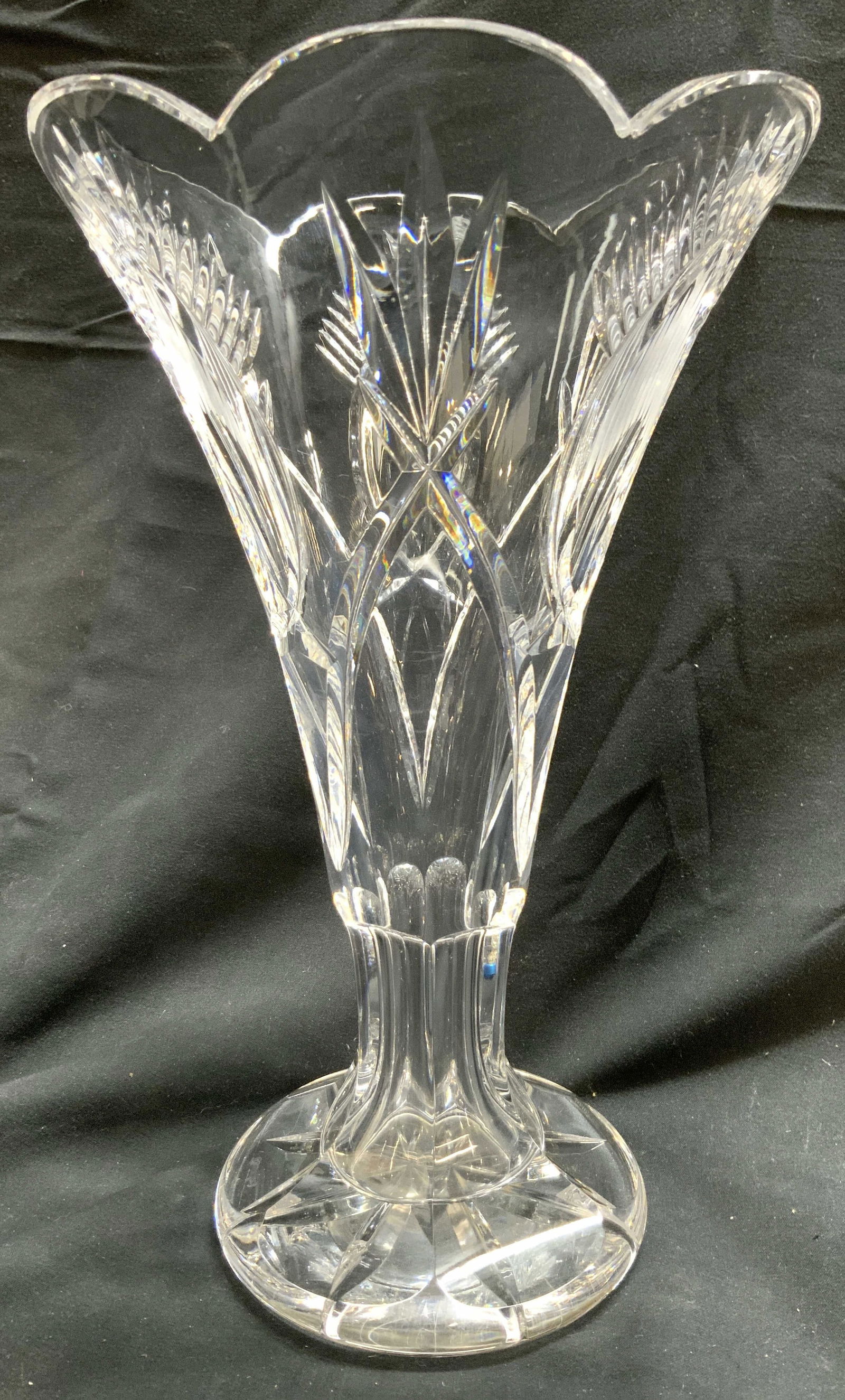 WATERFORD Crystal Leenane Vase Vessel (1 of 8)