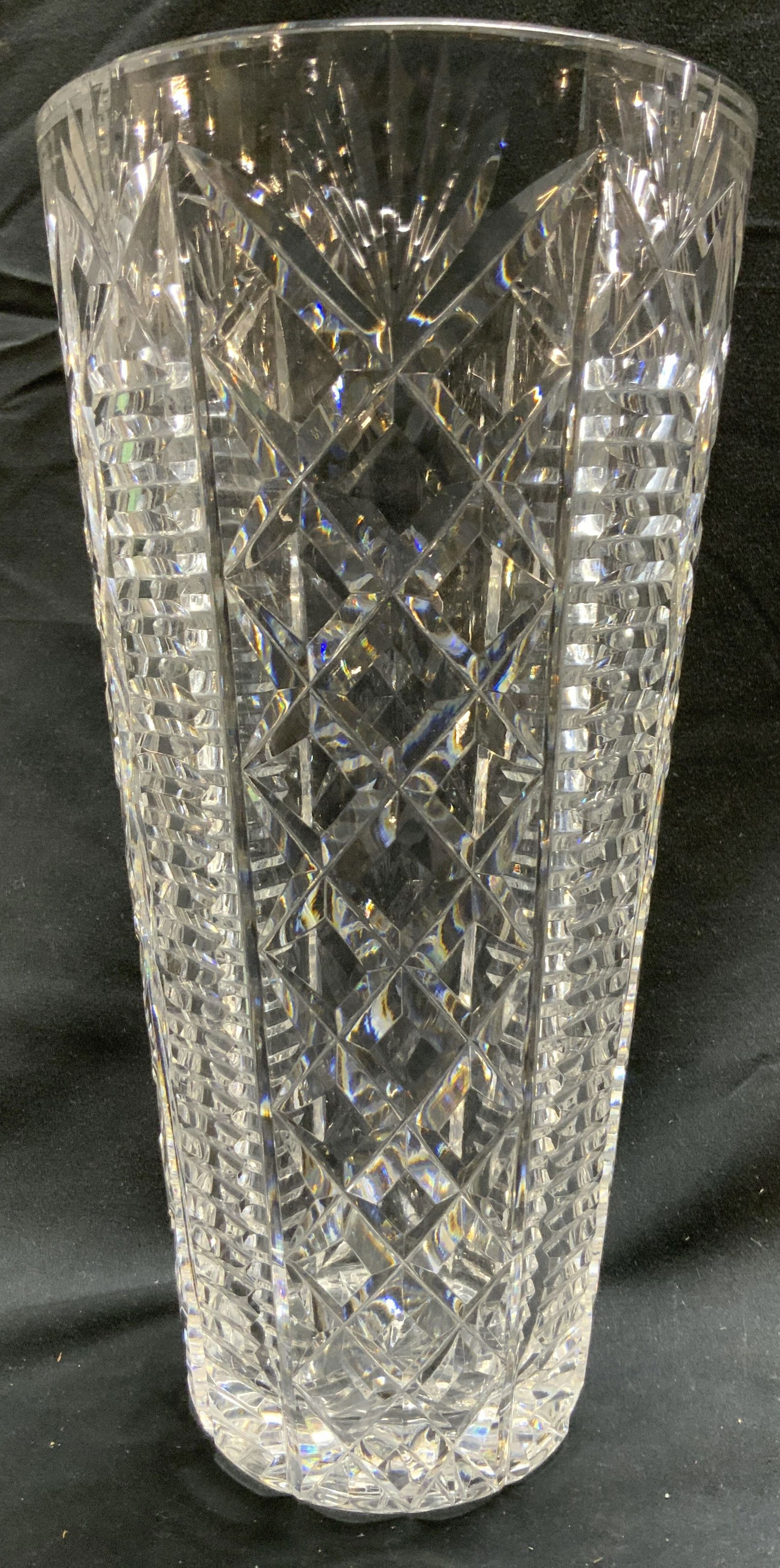 WATERFORD CLARE Cut Crystal Vase Vessel (1 of 8)
