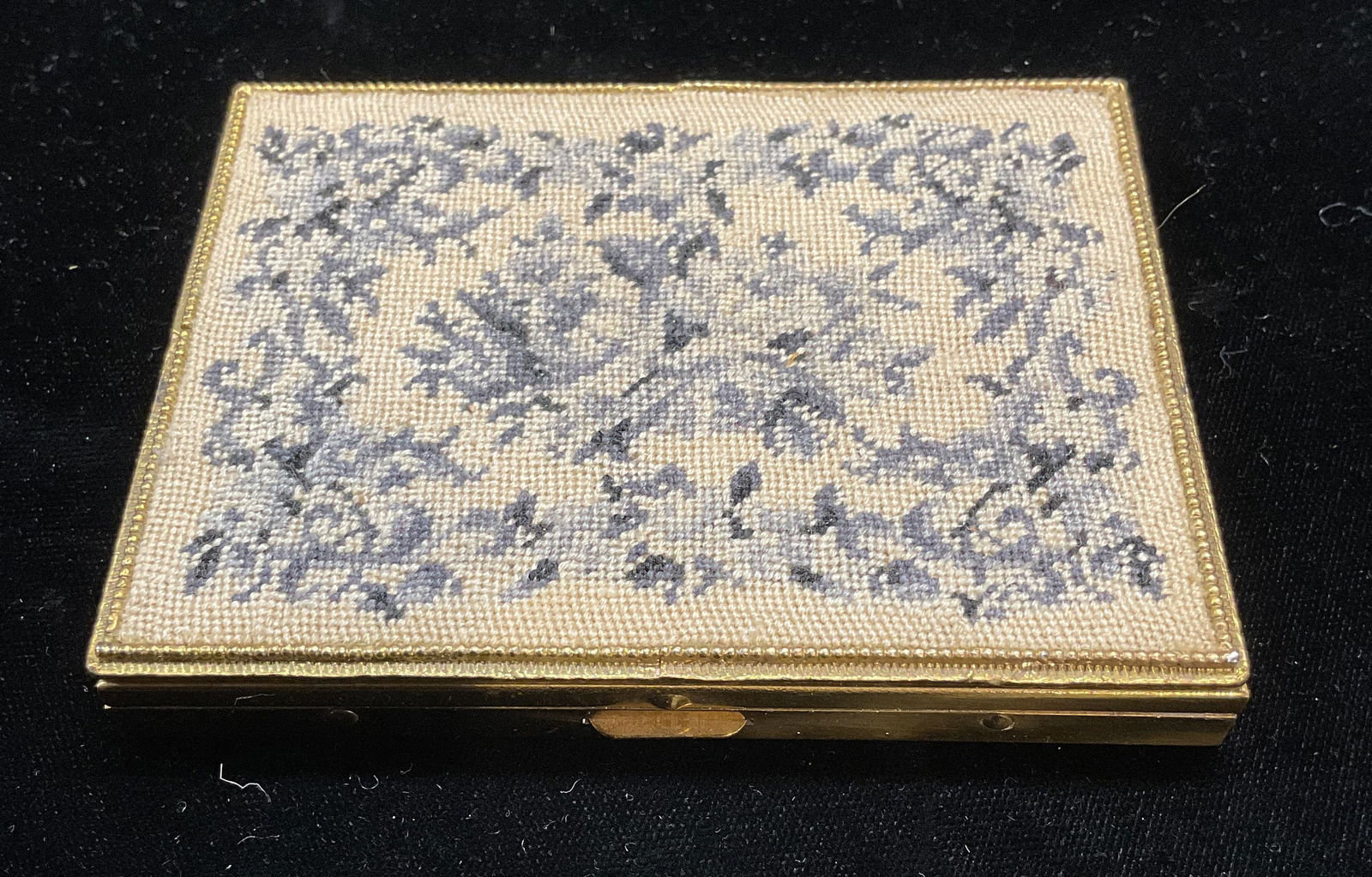 Vintage Schildkraut Petitpoint Cigarette Case (1 of 6)