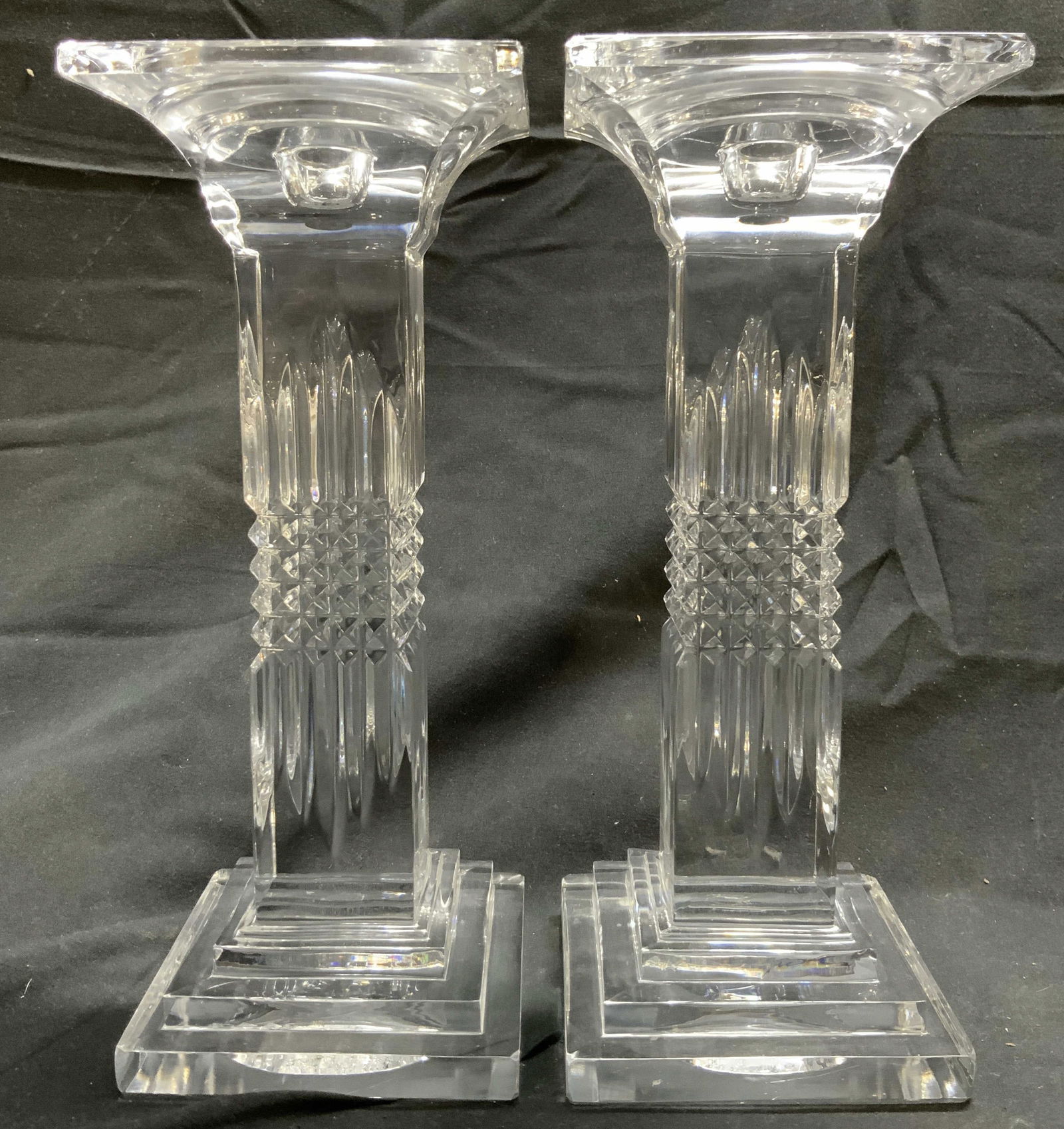 SHANNON CRYSTAL Pair Of Candle Holders (1 of 8)