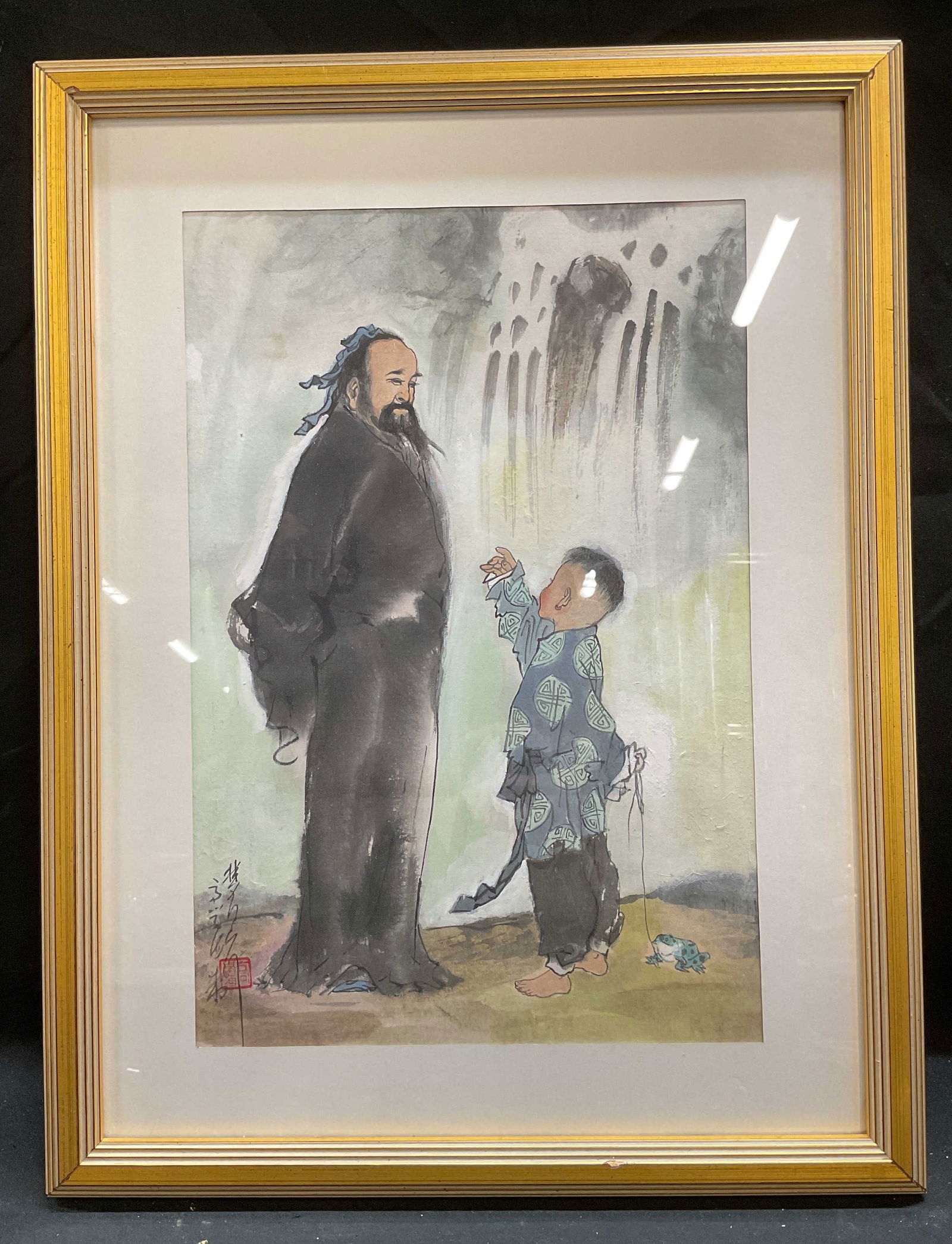 Framed Sgn Traditional Style Chinese Ink Painting (1 of 6)