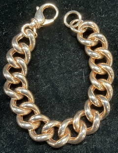 Milor Bronze Chain Link Bracelet, Italy: Milor bronze chain link bracelet. Signed on hang tag. Made in Italy. Measures approx 7.5 inches long. Some wear including scratching observed. Jewelry, estate jewelry, costume jewelry, cocktail jewelr