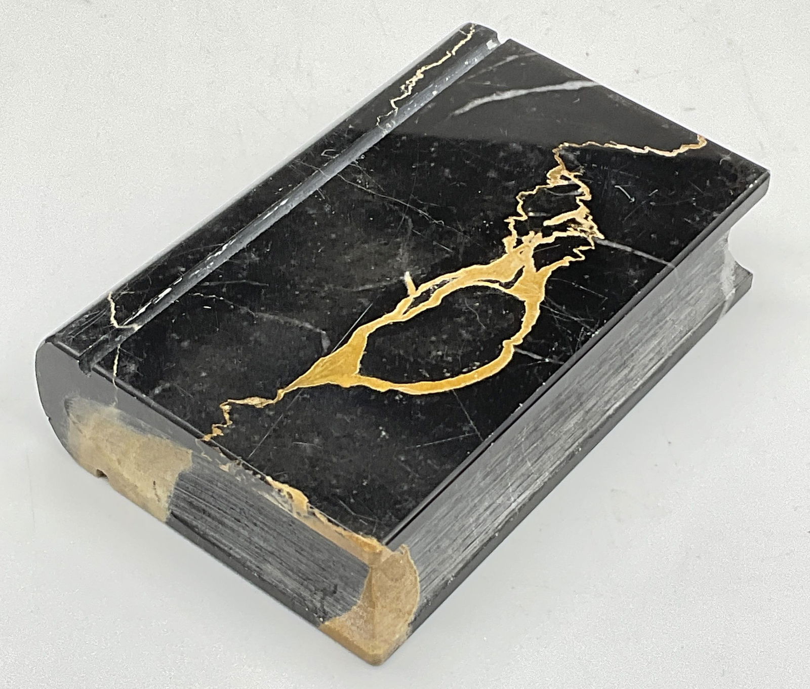 Polished Black Stone Book Figural (1 of 9)