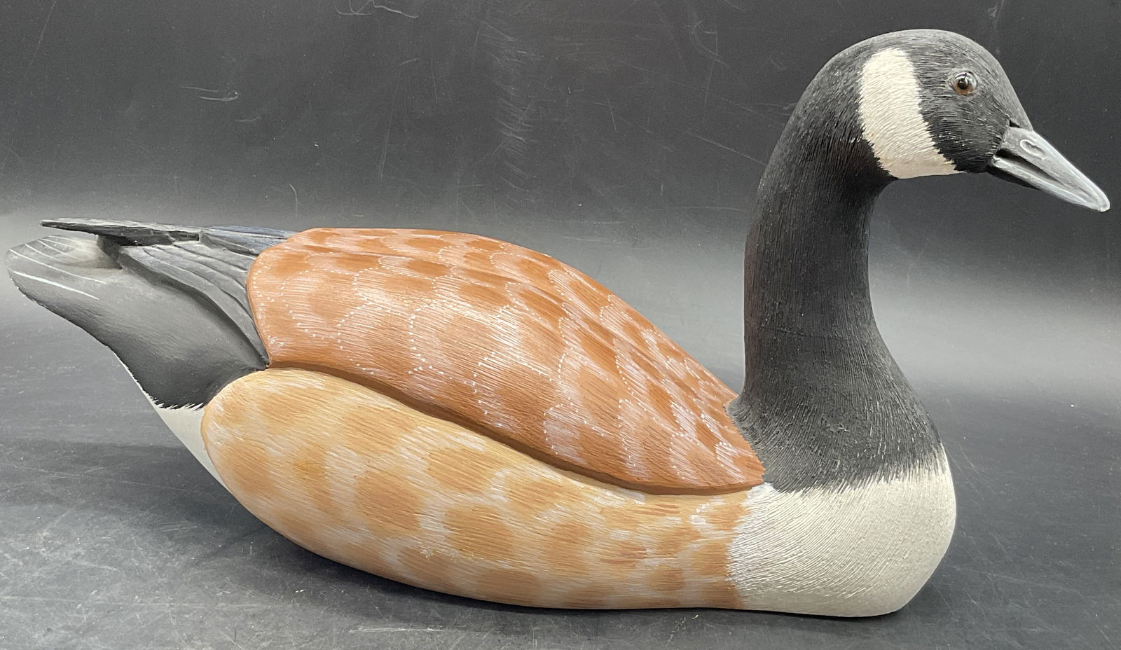 Artist Signed Handcrafted Canada Goose Decoy (1 of 11)