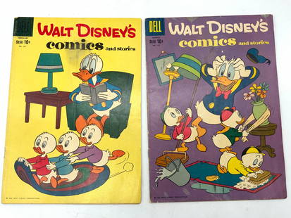 2 Walt Disney Comics & Stories 1958 & 1959 WALT: 2 Walt Disney Comics & Stories 1958 & 1959 WALT 2 Walt Disneys Comics & stories. Published in 1958 & 1959 by WALT DISNEY PRODUCTION. Vol. 19. No 6. & Vol 19. No 5. Comics have various illustrations. S