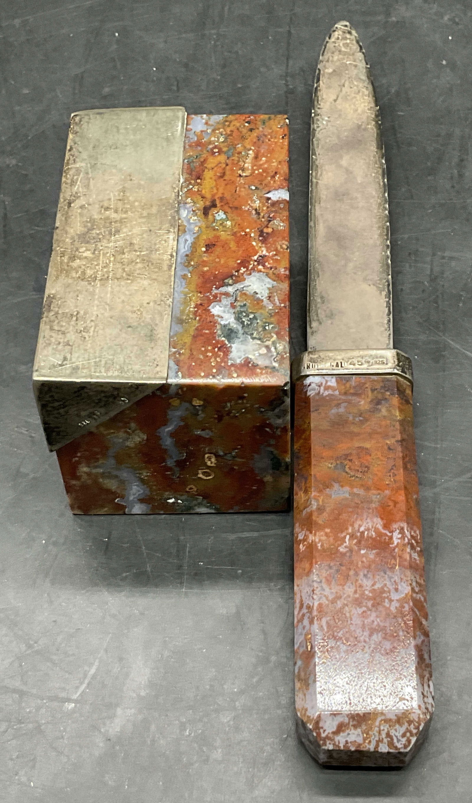 Pr Sig Sterling Silver Letter Opener & Paperweight (1 of 10)