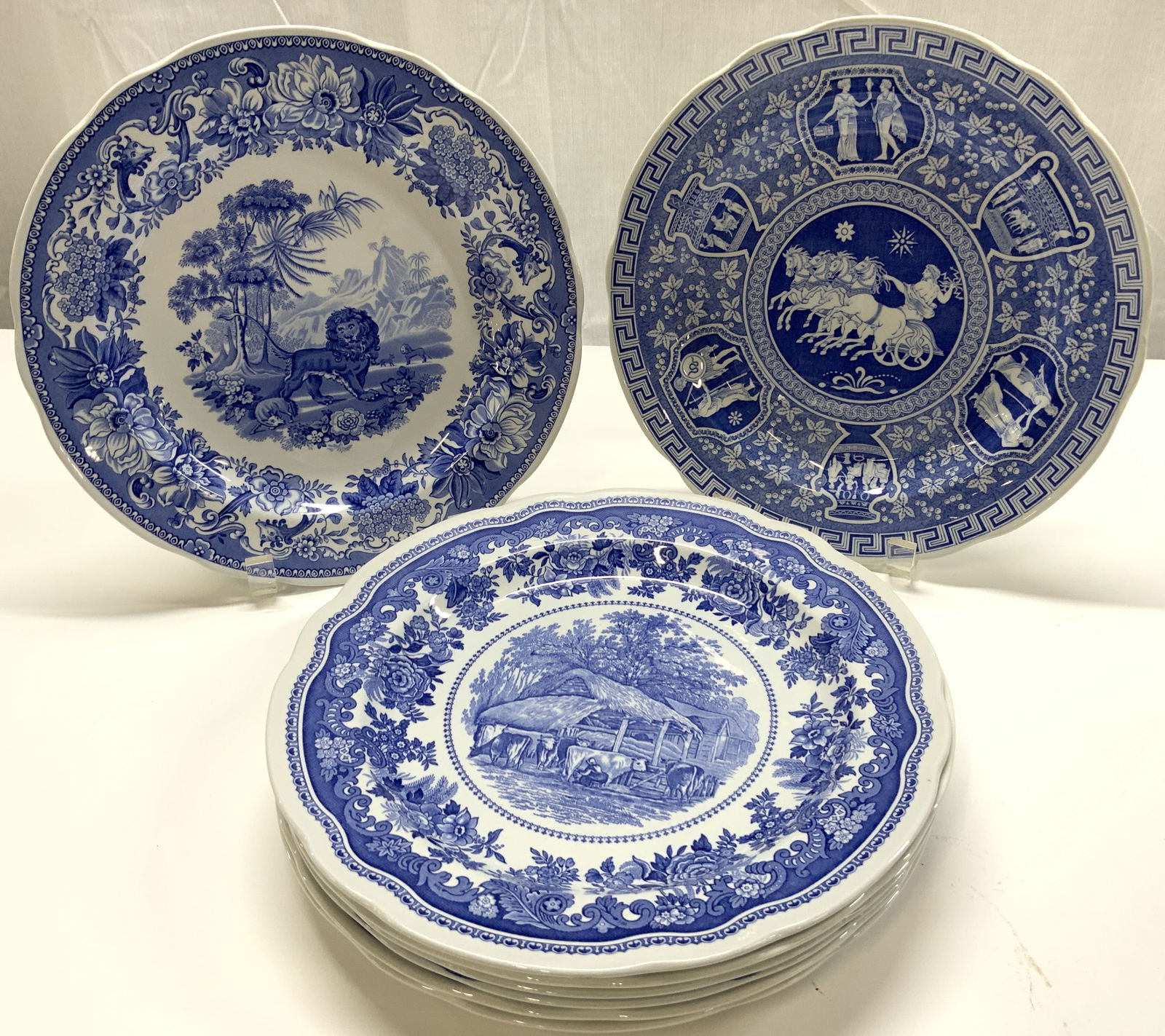 8 Spode Blue Room Collection Tradition Plates Engl (1 of 13)