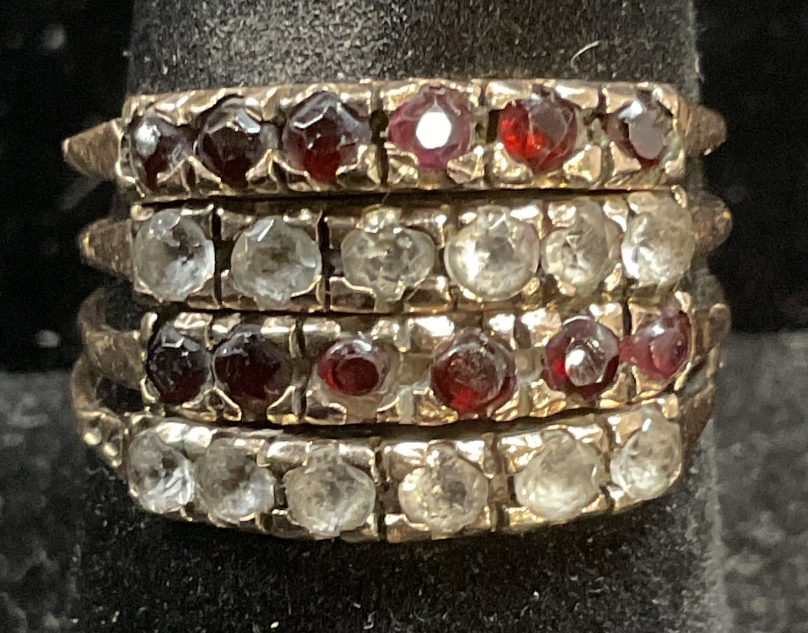 Vintage 14k Gold Semiprecious Stacking Ring (1 of 6)