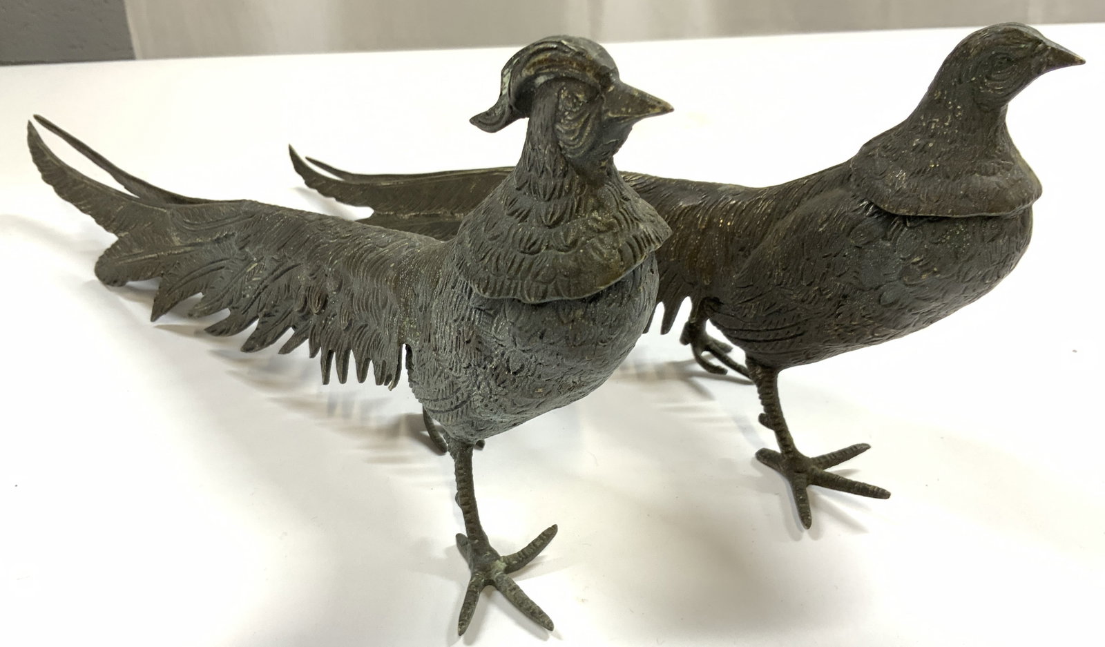 Lot 2 vintage Pewter Pheasant Figures (1 of 8)