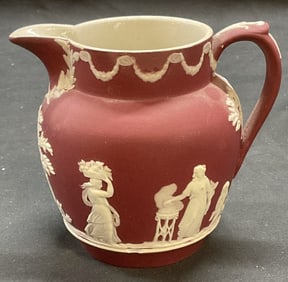 Wedgwood Crimson Jasperware Creamer Jug England