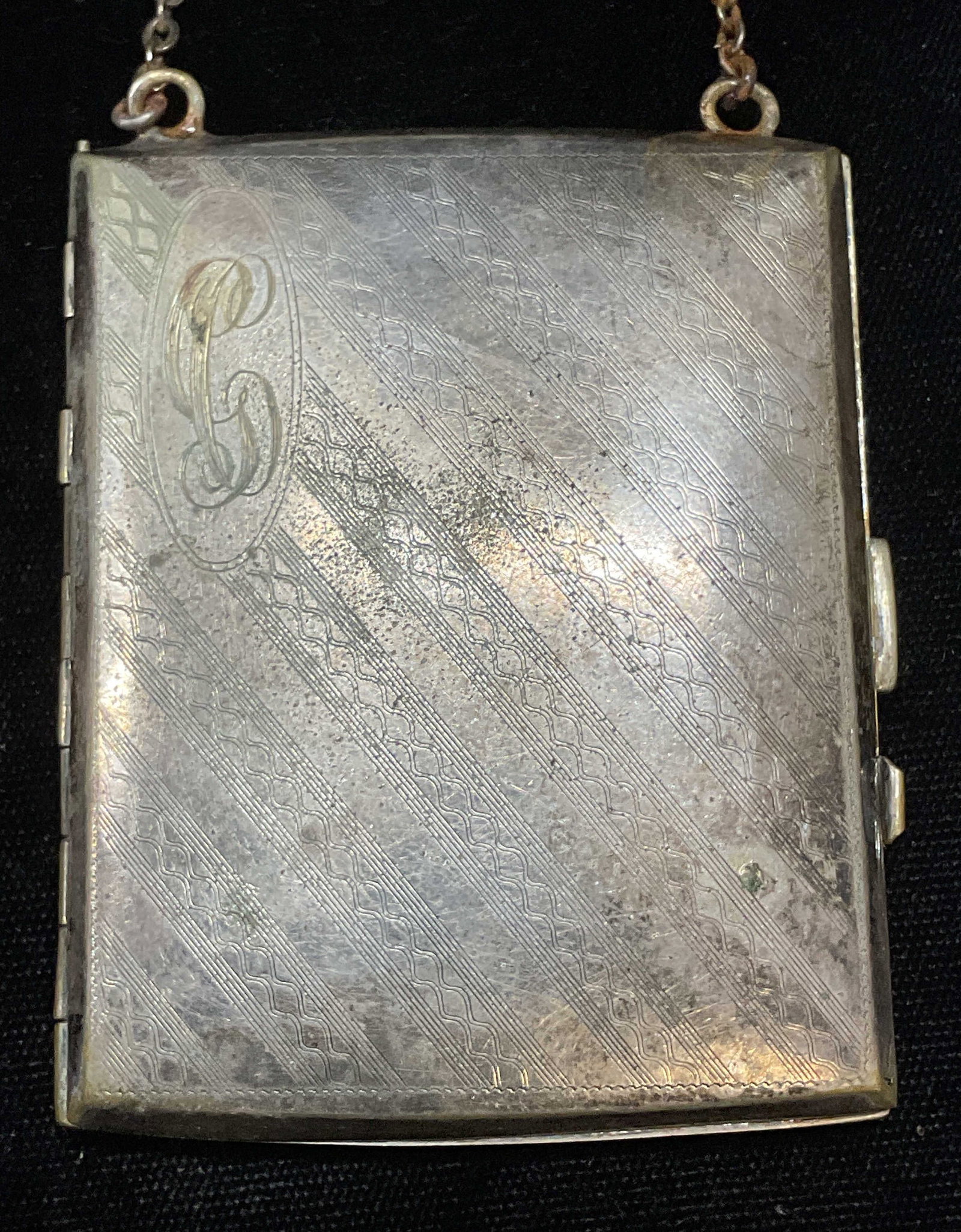 Vtg Silver Plated Compact Wallet Purse (1 of 7)