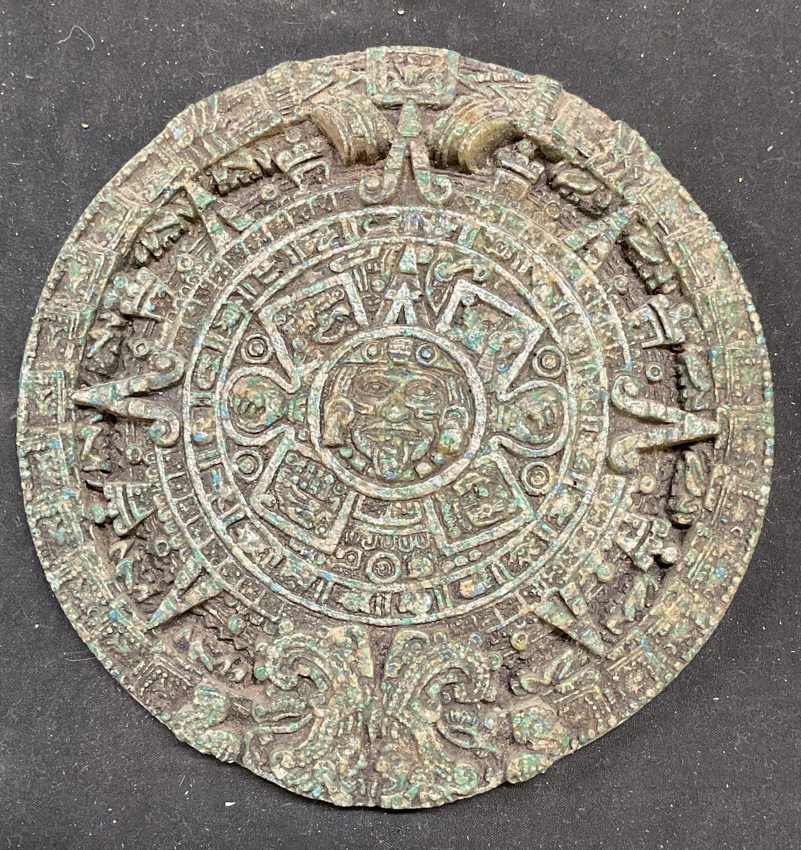 Aztec Calendar Sun Stone Relief Plaque (1 of 7)