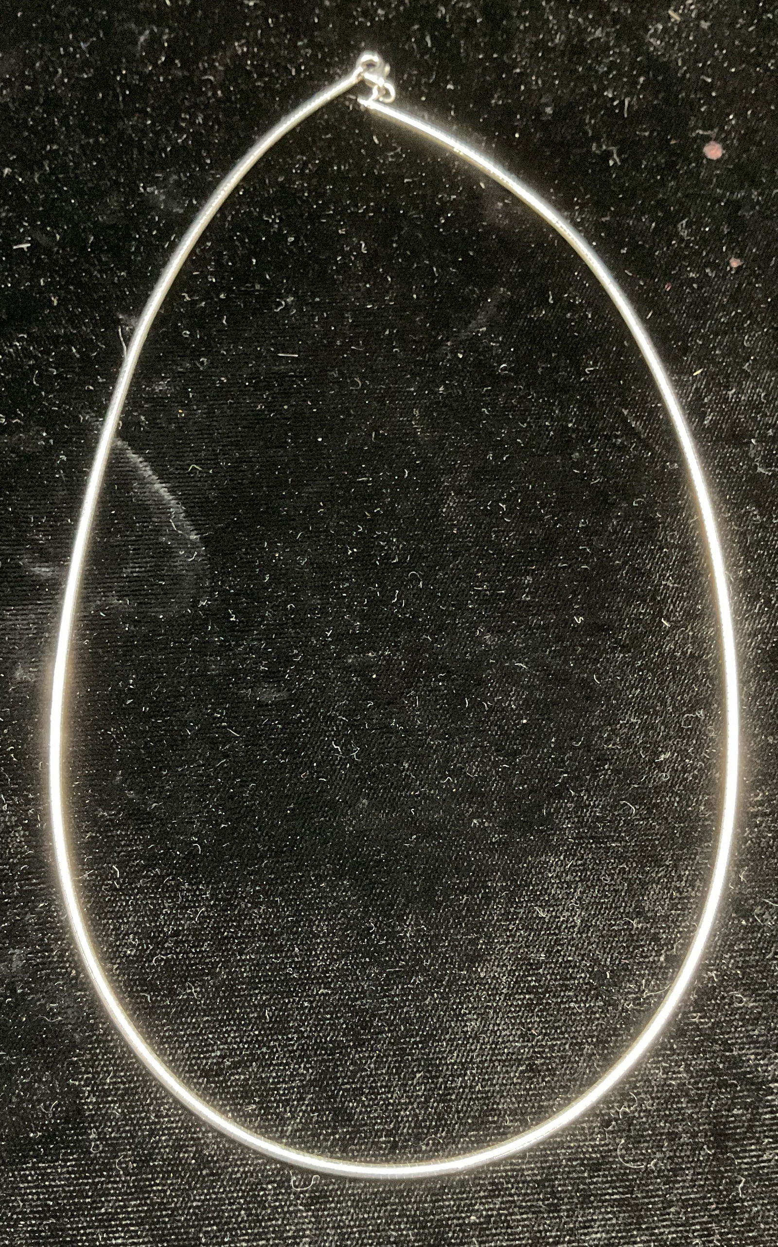 Sterling Silver Omega Chain Choker Necklace, Italy (1 of 6)