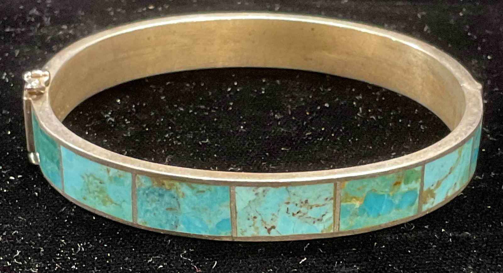 Sgn Jay King Sterling Silver Turquoise Bracelet (1 of 6)