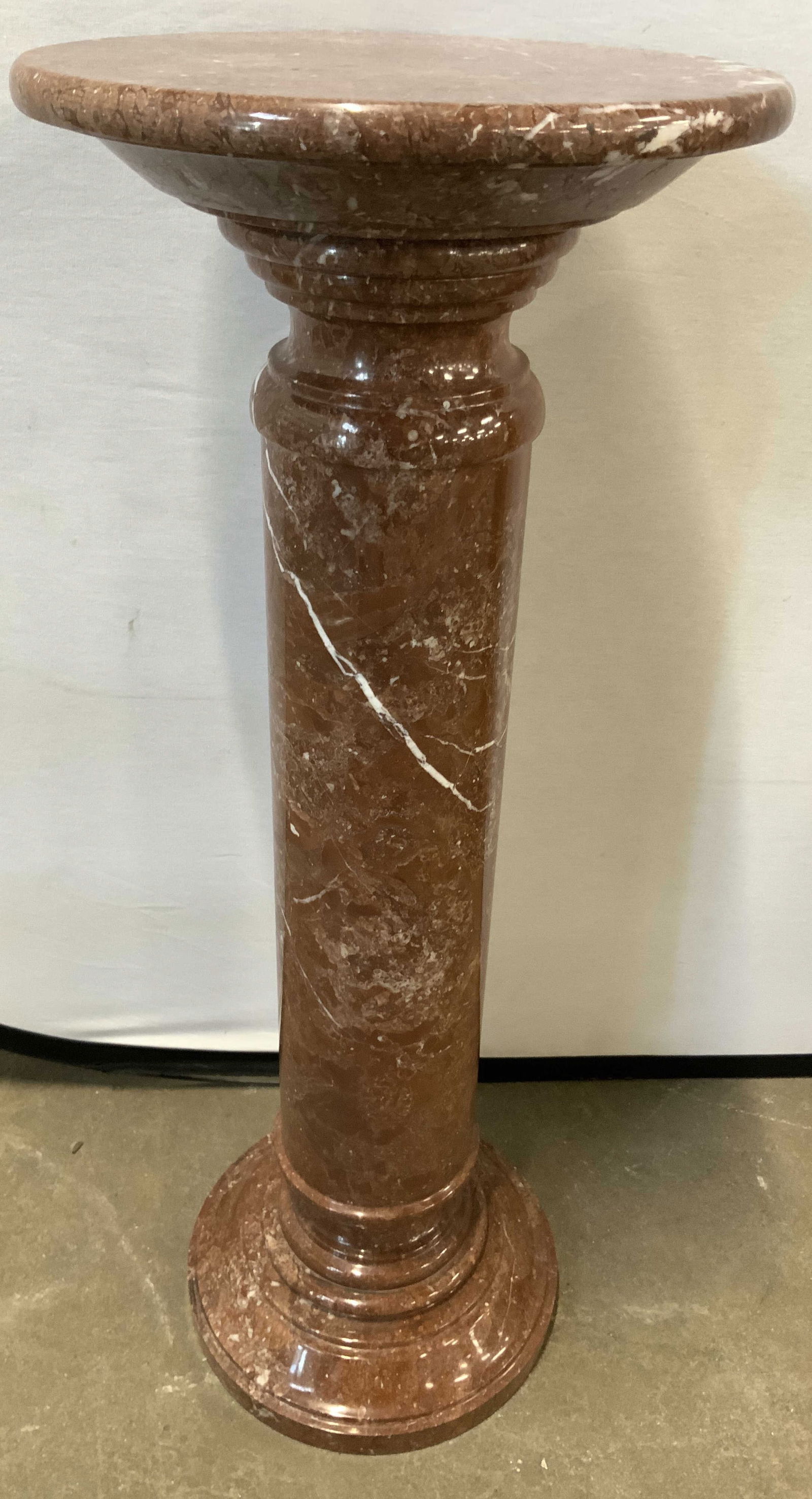 Vintage Marble Column Form Pedestal 3ft (1 of 8)