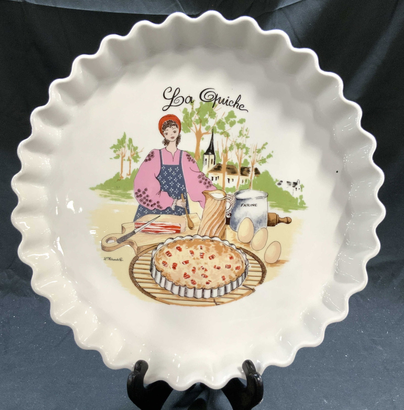 LHIRONDELLE DECOR EXCLUSIF LA QUICHE Tart Dish (1 of 9)