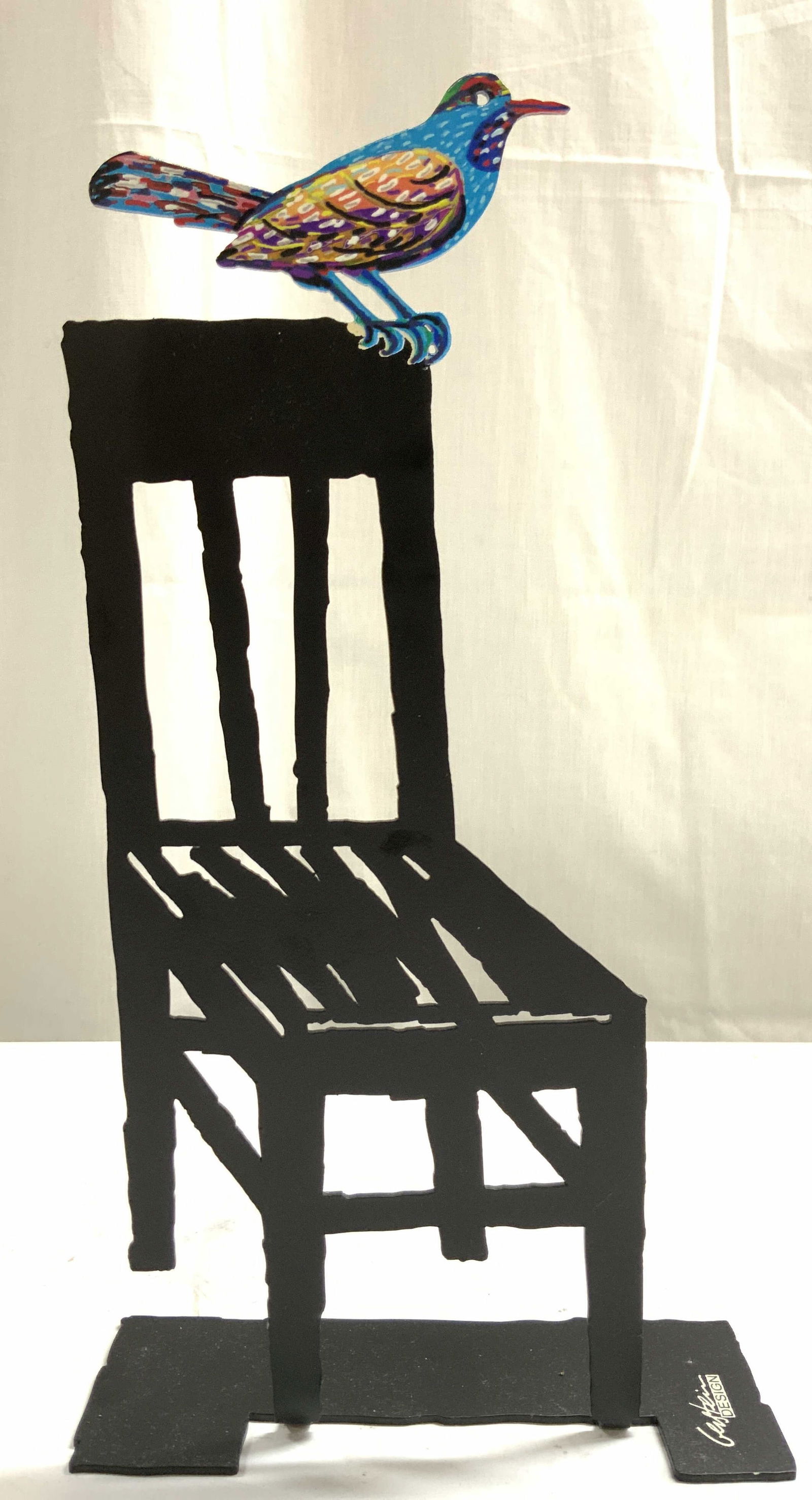 DAVID GERSTEIN Laser Cut Metal Empty Chr W Bird (1 of 8)