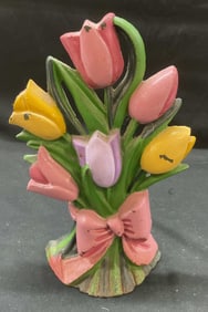 Tulip Bouquet Cast Iron Doorstop