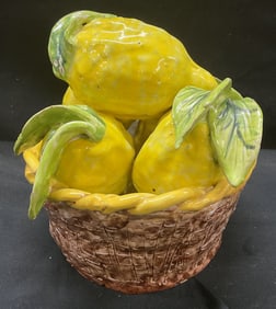 Galleria Dell Arte Anacapri Ceramic Lemon Basket