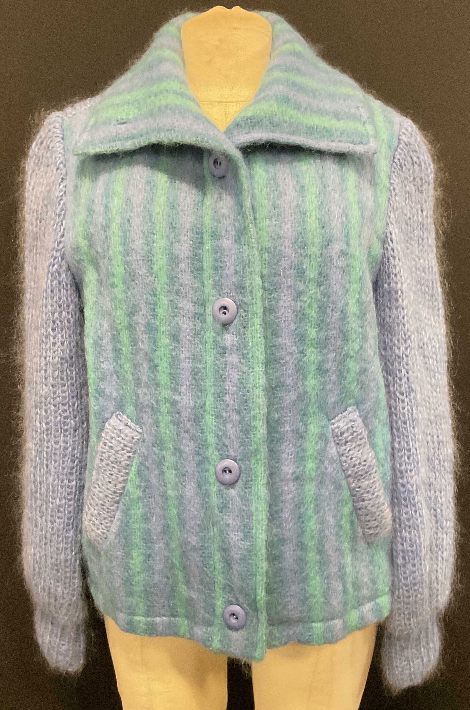 Donegal Design Knit Mohair Sweater Jacket Ireland (1 of 7)