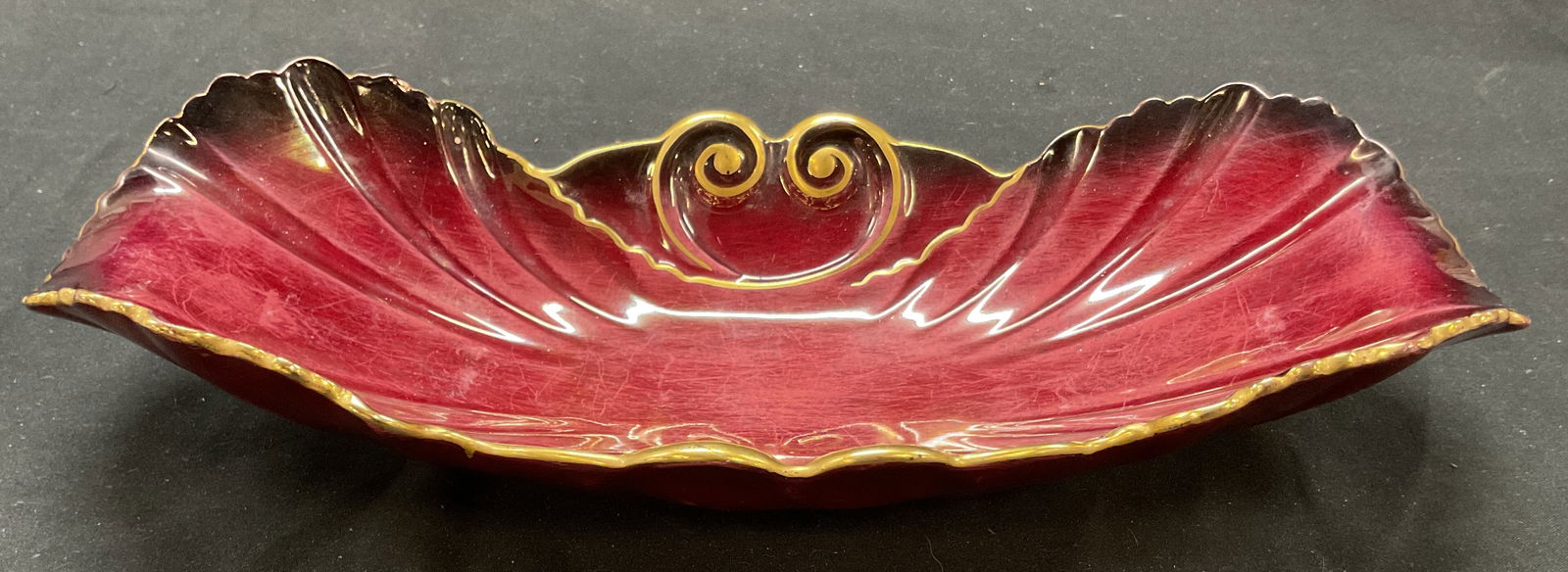 Vtg 1940 Carlton Ware Rouge Royal Dish England (1 of 6)