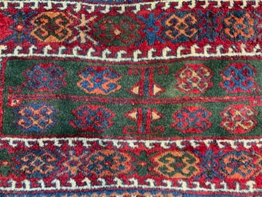 Vintage Handmade Persian Wool Area Rug