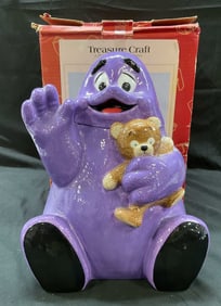 Vtg Treasure Craft McDonalds Grimace Cookie 1997