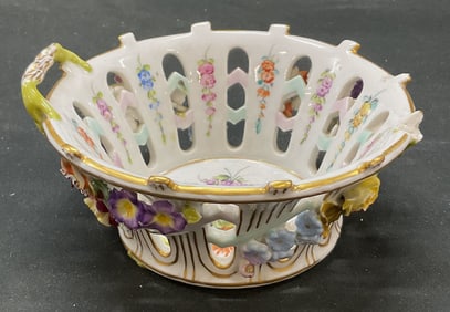 Dresden Ceramic Floral Bowl