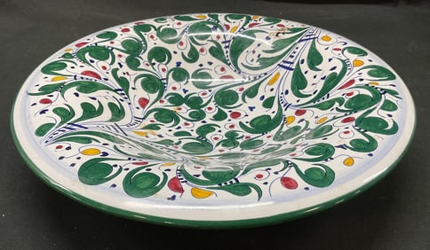 Finn Deruta Ceramic Serving Bowl Italy