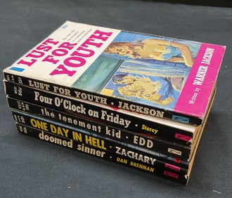 Group 5 1960s Pulp Erotica Books