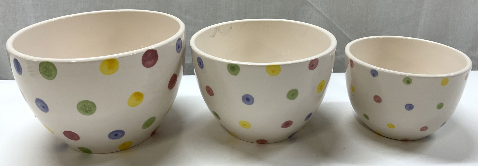 3 NANTUCKET HOME Polka Dot French Bowls (1 of 7)