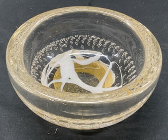 MURANO SEGUSO VETRI Art Glass Bowl Italy