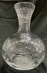 American Brilliant Cut Crystal Floral Vase