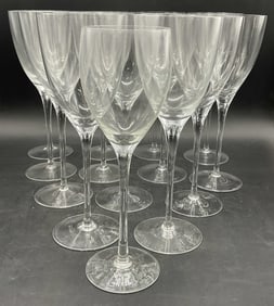 Lot 14 Crystal Stemware Wine Glasses