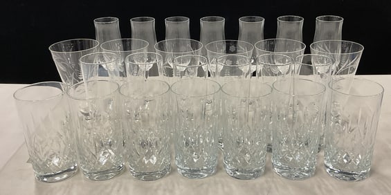 Group Lot 26 Crystal & Glass Barware